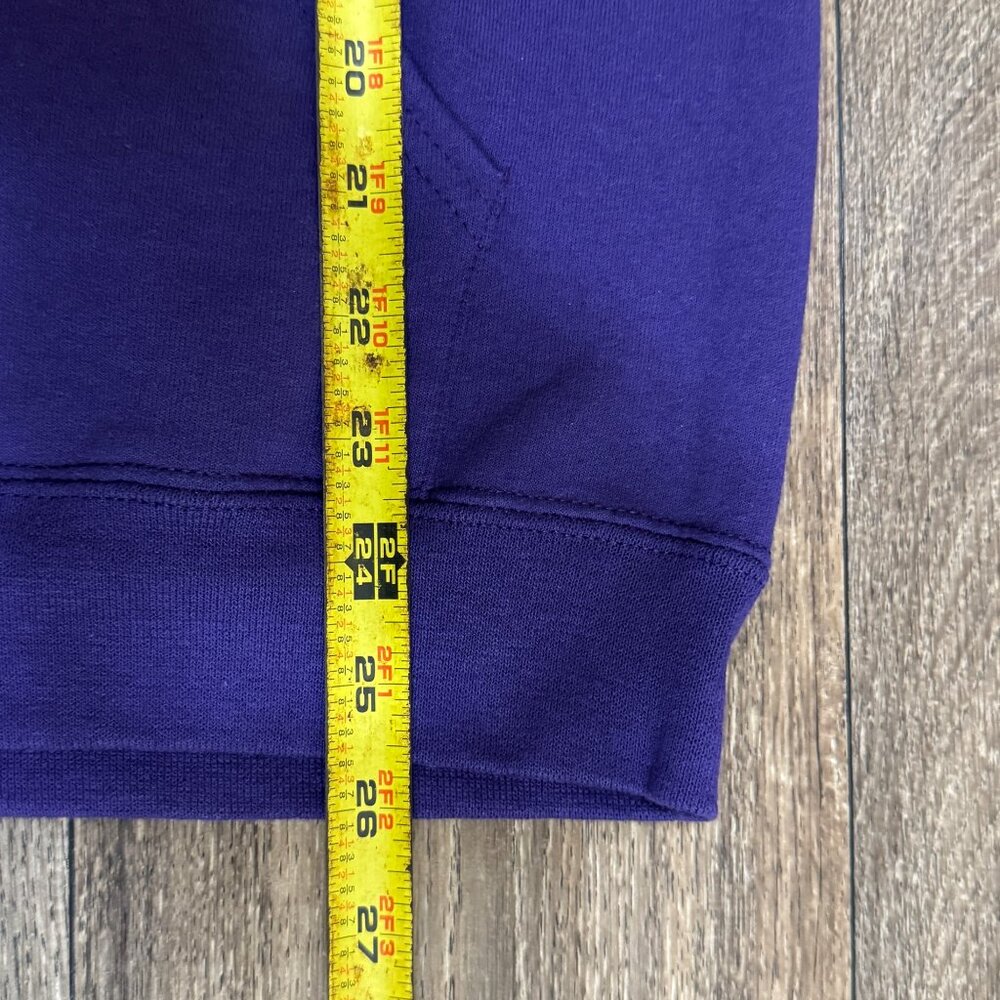 Western Illinois University Bulldogs Hoodie Men's Medium Purple Jerzees - Picture 6 of 8